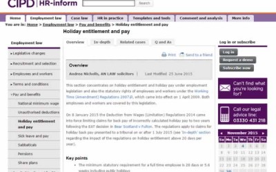 Holiday Pay and Entitlement