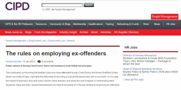 The Rules on Employing Ex-offenders