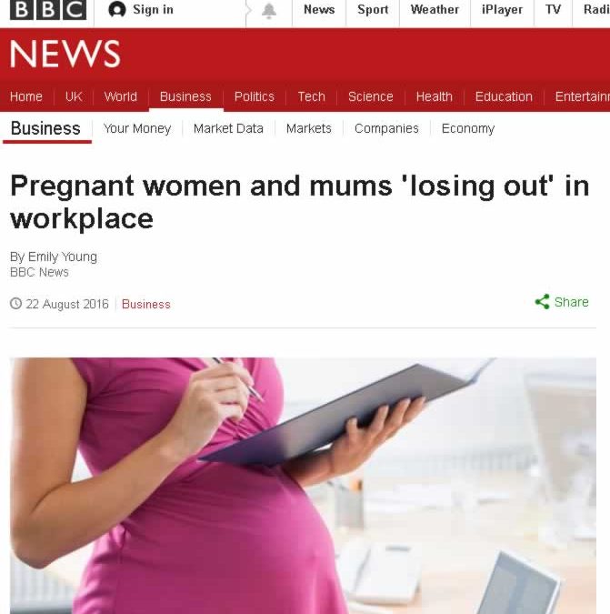 Pregnant women and mums “losing out” in the workplace