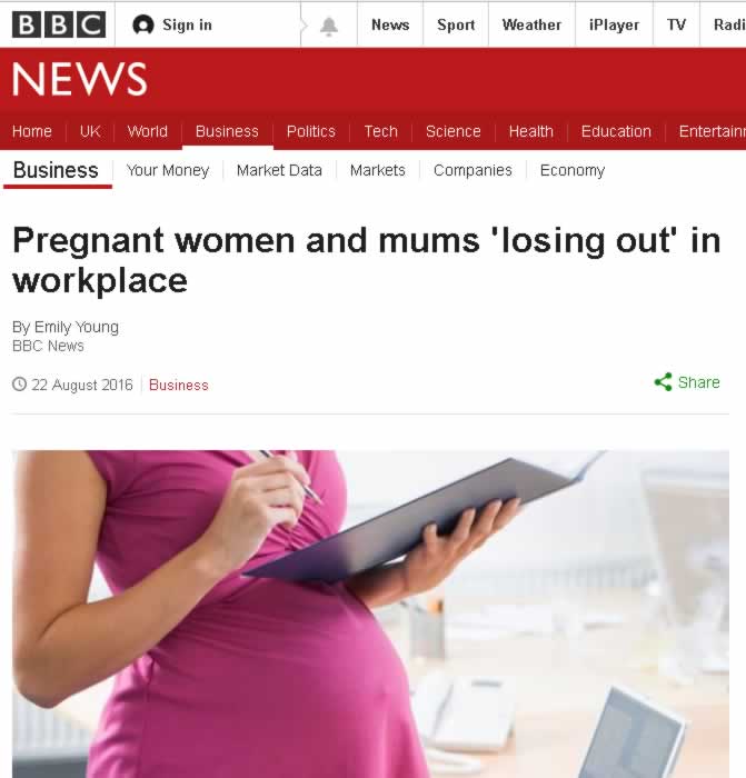 Pregnant women and mums “losing out” in the workplace AN Law